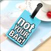 Luggage Tag "Not Your Bag" with Address Card Holder and Adjustable Straps -Blue view 2