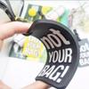 Luggage Tag "Not Your Bag" with Address Card Holder and Adjustable Straps -Blue view 3