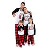 ANGELGGH Matching Christmas Pajamas for Family, Cute Vacation PJs Sets for Couples/Women/Men, Xmas 2 Piece Jammies Sleepwear (Youth, 2-3T, Black White) view 1