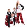 ANGELGGH Matching Christmas Pajamas for Family, Cute Vacation PJs Sets for Couples/Women/Men, Xmas 2 Piece Jammies Sleepwear (Youth, 2-3T, Black White) view 3