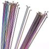 Spokes Nipples Bike Spokes Spoke 26/27.5/29 Inch Wheels Spoke Wire Vacuum Plating Rainbow Spokes 2.0mm Road Mountain Stainless Steel Spoke Parts Spokes Fit Fit Fit Fit for Bikes Cycling Spokes(259mm) view 4
