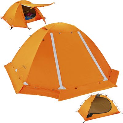 Clostnature Lightweight Backpacking Tent - 2 Person 4 Season Ultralight Waterproof Camping Tent, Large Size Easy Setup Tent for Winter, Cold Weather, Family, Outdoor, Hiking and Mountaineering