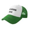 PrintOnDemand Adjustable Design Your Own Mesh Trucker Hat-Green, Custom Personalized Text Cotton Dad Hats, Style Unisex Adjustable Style 08, One Size view 2