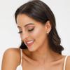 3 Pairs 925 Sterling Silver Hoop Earrings Small White Gold Plated Hoop Earrings for Women (20mm, 25mm, 30mm) view 4