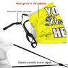 Custom Funny Face Mask Logo/Photo/Text/Picture Masks Personalized Masks Bandanas Reusable Face Cover for Women & Men Yellow M45 view 4