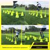 Agility Training Cone Football Training Cones and Hurdles,Agile Obstacle Cone with Adjustable Height,Children's Sensory Integration Training Equipment (Color : 1 Rod 1 Barrel) view 4