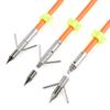 AMEYXGS 6/12pcs Archery Fiberglass Bowfishing Arrow Bow Fishing Arrows with Broadheads and Safty Slides for Compound and Bow Recurve Bow Fishing Hunting (6 PCS) view 2