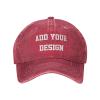 Customize Cowboy Hat-Red, Place Your Own Text and Image, Running Sports Hat Style 30 view 1
