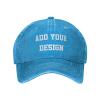 PrintOnDemand Customized Cowboy Hat-Blue, Your Own Image Logo and Text, Fall Winter Hat Style 31 view 1
