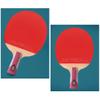 LINGOSHUN Table Tennis Set,Professional Ping Pong Racket with Case,Offensive,ITTF Approved Rubber for Tournament Play,5-Ply Wood / 1 Pack/Short Handle view 3