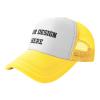 PrintOnDemand Custom Design 3D Print Mesh Trucker Hat-Yellow, Custom Name Text Word, Bridal Wedding Party Summer Beach Hats Style 07, X007_CJ63=_11452_20210929_Yellow, One Size view 2