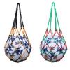 EastyGold Basketball Net Bag Football Soccer Mesh Storage Sports Ball Holder Organiser Nylon Carry Bag Durable Single Ball Carrier 2 Pack Black Green Fit Ball 3 4 5 view 1