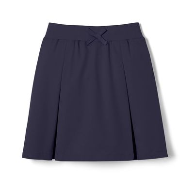 French Toast Girls Pull-on Kick Pleat School Uniform Scooter Skirt, Navy, 6X US