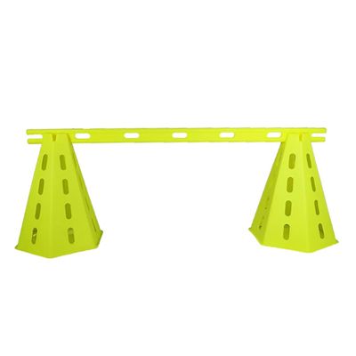 Agility Training Cone Football Plastic Training Cones,1 Pole 2 Barrels of Agility Training Equipment,Height-Adjustable Obstacle Cone (Color : 1 Pole 2 Barrels)