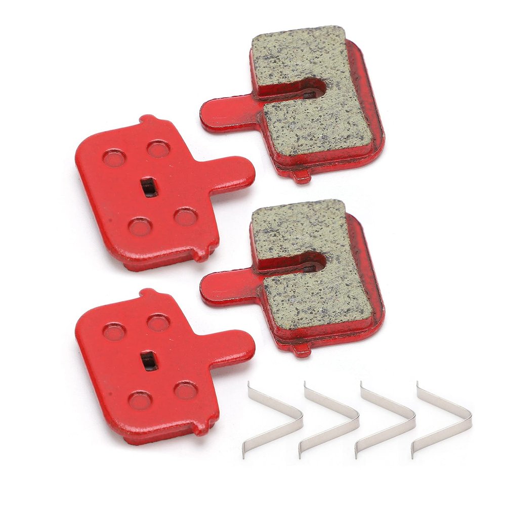 RANNYY Brake Pads, 8pcs Brake Pads Durable Resin SemiMetal Braking Replacement for Electric Vehicle Mountain Bike Bicycle