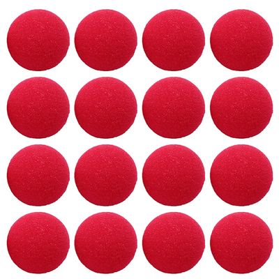 EXCEART 40pcs Red Clown Nose Sponge Balls Lightweight Comfortable Party Props for Halloween Cosplay Costume Parties Carnivals Professional Clowns Festive Decor