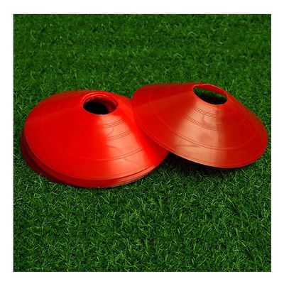 Agility Training Cone Disc Cone (Pack of 10) Children's Indoor and Outdoor Training Agility Cones,Suitable for Football,Basketball,Sensory Integration Training (Color : Red, Size : 19x5cm)