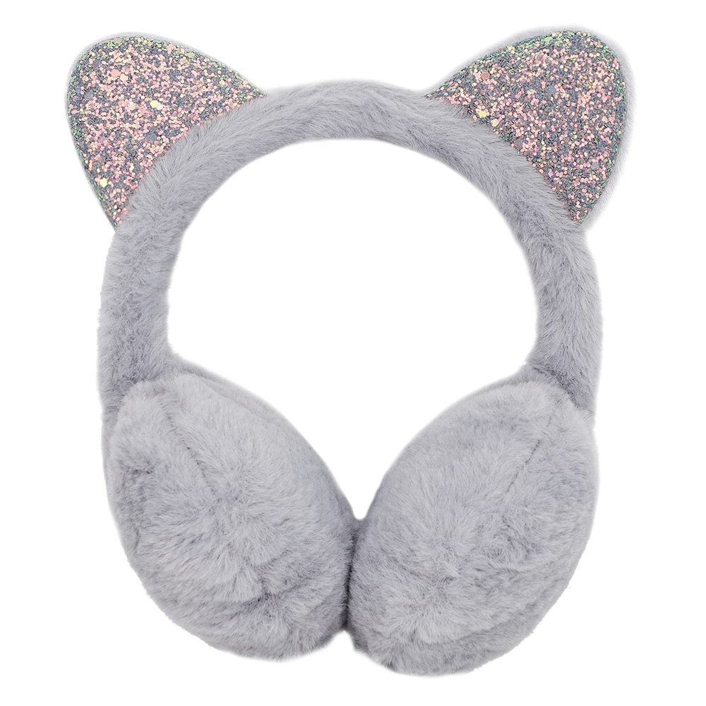 Kids Ear Muffs Warm Winter Outdoor Earmuffs Cat Ears Plush Covers Headband Furry Ear Warmer for Baby Boys Girls
