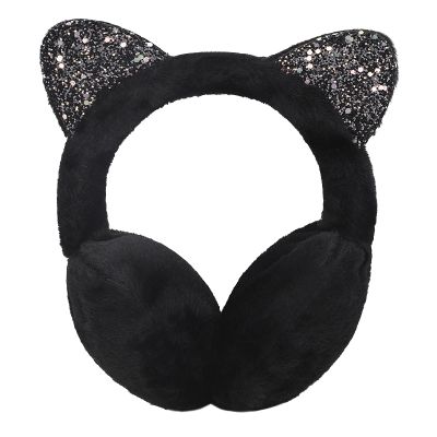 Beisto Kids Ear Muffs Warm Winter Outdoor Earmuffs Cat Ears Plush Covers Headband Furry Ear Warmer for Baby Boys Girls