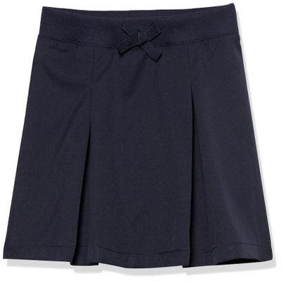 French Toast Girls Pull-on Kick Pleat School Uniform Scooter Skirt, Navy, 4T US