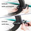 KEYSTP Bike Lock Cable with Combination Key,Password Lost Retrievable Bicycle Lock Anti-Theft,Resettable with Mounting Bracket for Bikes and Scooters view 2