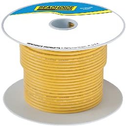 SEACHOICE Tinned Copper Marine Wire (Color: Yellow, Size: 100', Option: 16 awg)