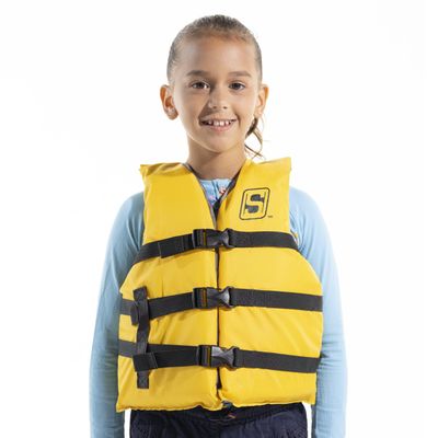 Seachoice General Purpose Life Vest, Youth, Yellow, USCG/TC Approved