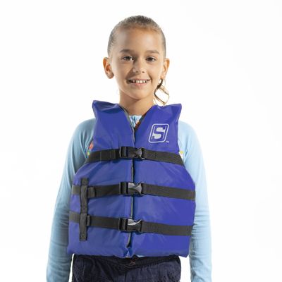 Seachoice General Purpose Life Vest, Youth, Blue, USCG/TC Approved