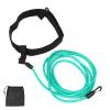 Swim Training Belts for Adult Kids, Swimming Training Belt with Band Elastic Strap for Stationary Swimming, Fixed Tether Bungee Cord for Pool Exercise Green view 1