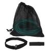 Swim Training Belts for Adult Kids, Swimming Training Belt with Band Elastic Strap for Stationary Swimming, Fixed Tether Bungee Cord for Pool Exercise Green view 2