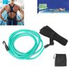 Swim Training Belts for Adult Kids, Swimming Training Belt with Band Elastic Strap for Stationary Swimming, Fixed Tether Bungee Cord for Pool Exercise Green view 4