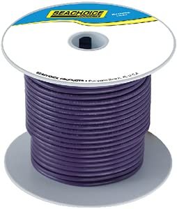 SEACHOICE Tinned Copper Marine Wire (Color: Purple, Size: 100', Option: 14 awg)