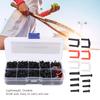 Professional Badminton Racquet Repair Kit, Nylon Grommet Wire Frame Eyelet Replacement Set with Tools, Standard Size view 2