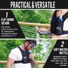 REVALI Running Vest, USA Original Patent, Zip Reflective Running Vests with 500ml Hydration Bottle, Adjustable Waistband & Breathable Material, Chest Pack Gear Phone Holder for Men & Women view 4