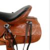 Western Rodeo Saddle Barrel Racing Pleasure Tooled Leather TACK Set 15 16 17 18 (16 in) view 3