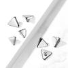 Pierced Owl G23 Implant Grade Titanium Flat Triangle Shaped Internally Threaded Dermal Anchor Top (14GA (1.6mm)) view 3