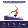 HHS Folding Gymnastics Cheese Wedge Mat - 48x24x14 inch, Gymnastics Mat Non-Slip PVC Surface, Zipper Seal Design for Kids & Adults - Pink view 2
