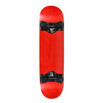 Softrucks Skateboard Indoor Practice Complete 8.0inch Black Trucks, Stained Red Stained Red / Black