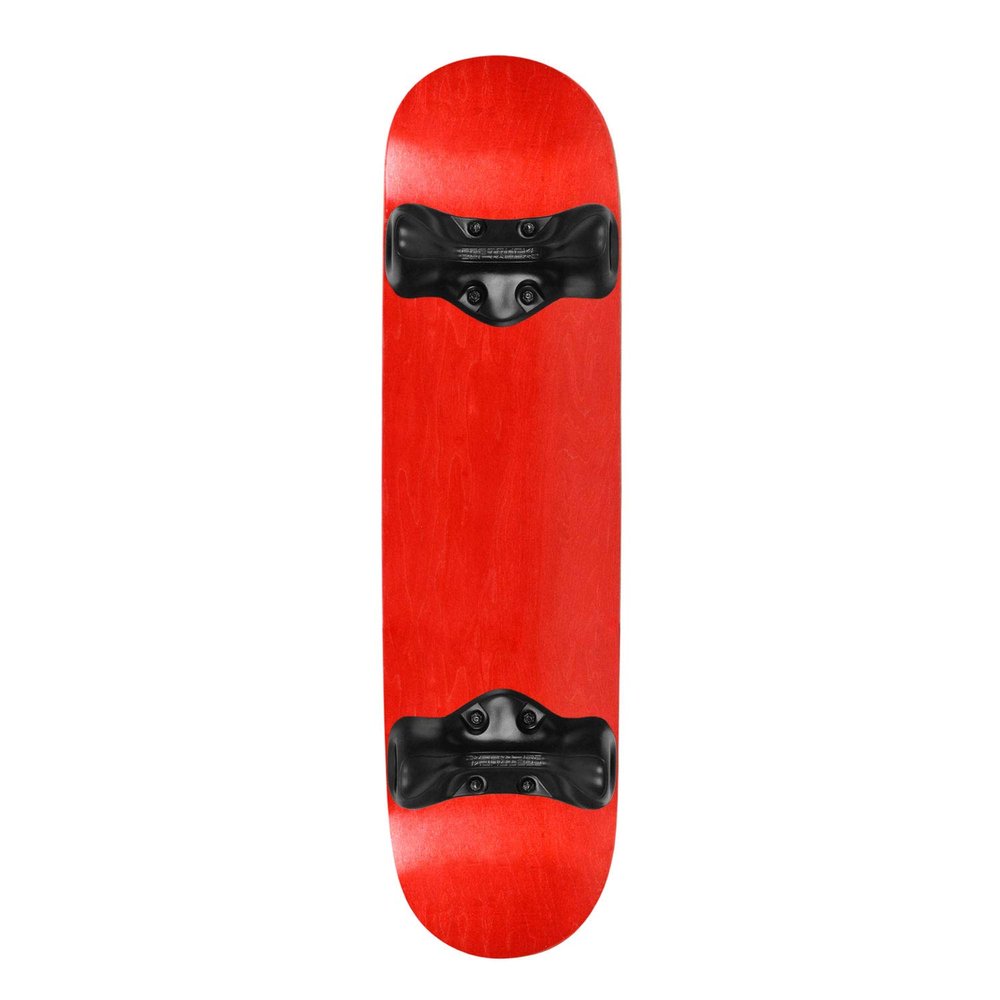 Softrucks Skateboard Indoor Practice Complete 8.0inch Black Trucks, Stained Red Stained Red / Black