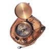 Brass Engrved Compass for Men, Pocket Compass with Leather Case, Antique Handmade Religious Gift Idea for Graduation, Communion, Baptism (to My Son, Love Mom) view 2