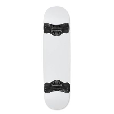 Softrucks Skateboard Indoor Practice Complete 7.75" Black Trucks, Dipped White