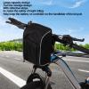 Dilwe Handlebar Bag, Handlebar Bag Folding Front Bag for Mountain Cycling Accessories(26 * 18 * 10cm) view 3