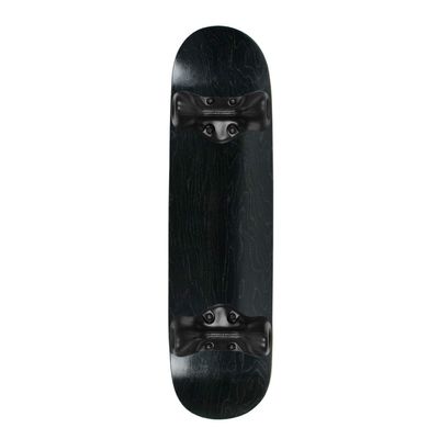 Softrucks Skateboard Indoor Practice Complete 8.0" Black Trucks, Stained Black
