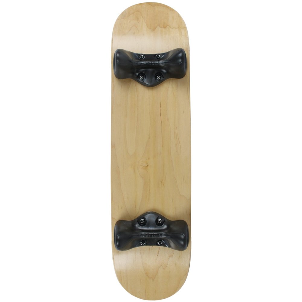 Softrucks Skateboard Indoor Practice Complete 7.75" Black Trucks, Natural