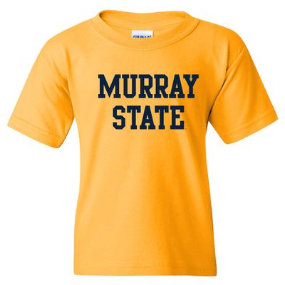 UGP Campus Apparel YS01 - Murray State Racers Basic Block Youth T Shirt - Medium - Gold