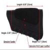 Genuine Leather Buttstock Ammo Shotgun Shell Holder Carrier Cover Suede Padded Cheek Rest (12 Gauge, Left Handed, Black) view 2
