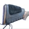 Genuine Leather Buttstock Ammo Shotgun Shell Holder Carrier Cover Suede Padded Cheek Rest (12 Gauge, Left Handed, Black) view 4