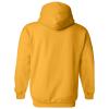 UGP Campus Apparel AH01 - DePauw Tigers Basic Block Hoodie - Small - Gold view 2