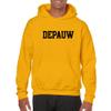 UGP Campus Apparel AH01 - DePauw Tigers Basic Block Hoodie - Small - Gold view 4