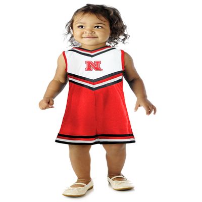Little King NCAA Toddler/Youth Girls Team Cheer Jumper Dress-Nebraska-2T